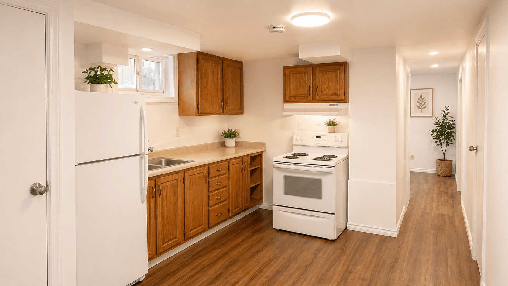 Cozy Kitchen with Modern Appliances at Modern 2-Bedroom Apartment in Hintonburg – Parking Included, a 2 bedroom rental in 5 Armstrong Street, Ottawa, ON, listed for $1,850 per month
