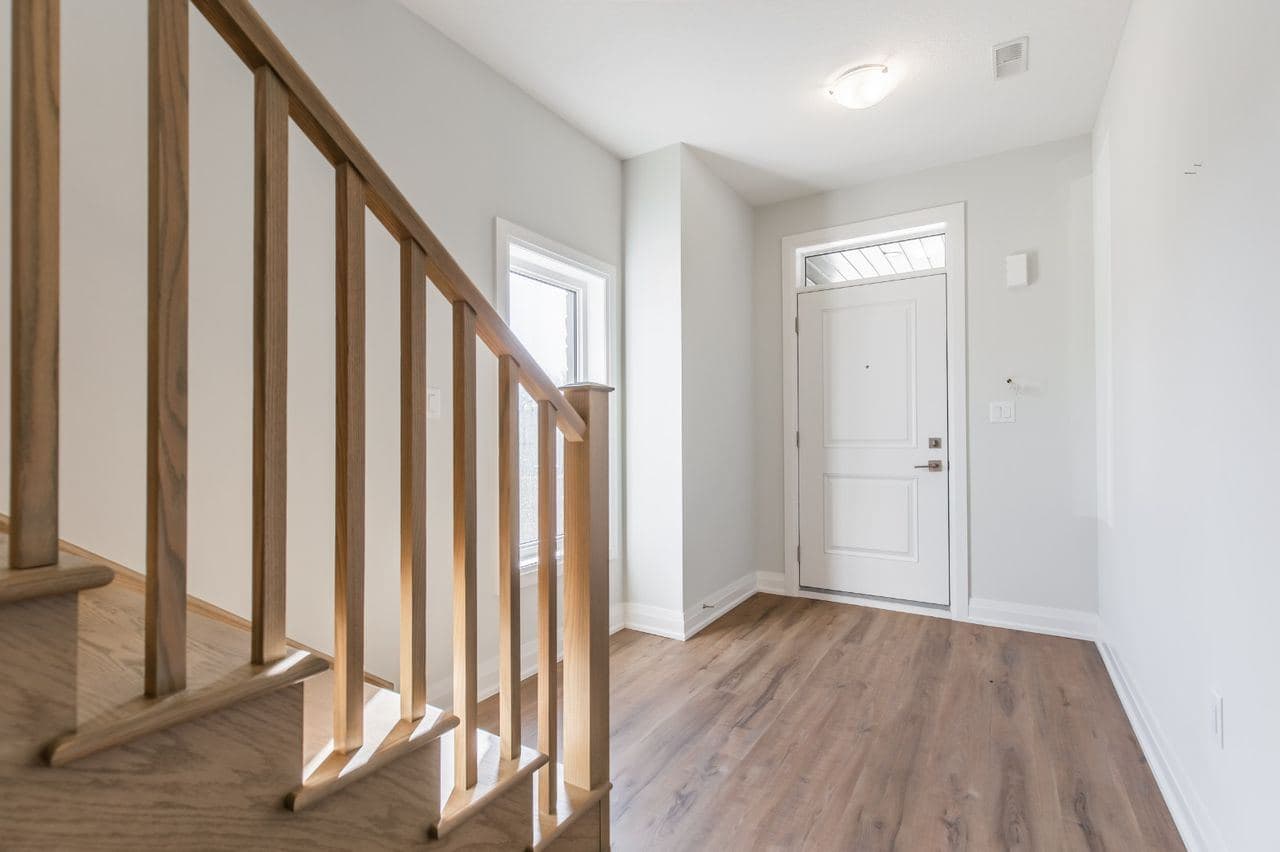 Inviting Entrance Hall with Natural Light at 1 Bedroom Townhouse for $1,200, a 1 bedroom rental in 23 BayBerry Lane, Hamilton, ON, listed for $1,200 per month